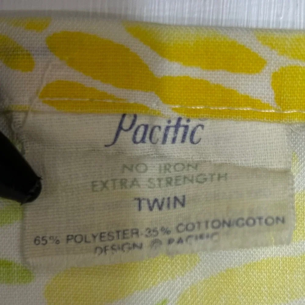 Vintage Disney Mickey Mouse Rainbow Twin Flat Sheet and Pillowcase Pacific Mills